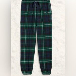 NEW!! Old Navy Classic Plaid Flannel Pajama Jogger Pants-Navy (Size M) NWT